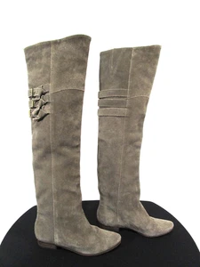 Joie beige Wildleder Coachella Overknee-Stiefel dreifach Schnalle Damen 7 US/37 EU - Bild 1 von 12