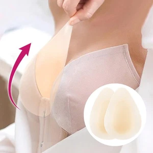 Invisible Breast Lift Silicone Nipple Cover Push Up Bra Tape Sticker Rabbit Pad - Picture 1 of 14