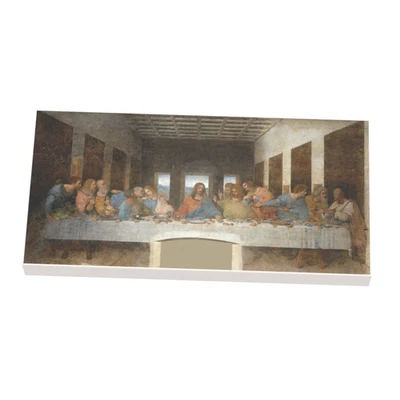 Custom Print auf LEGO® 2x4 Fliese: Gemälde: Das letzte Abendmah, da Vinci - Bild 1 von 4