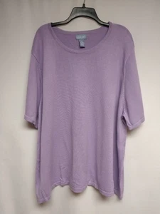 Liz & Me Damen Bluse Lavendel Kurzarm (Gr. 3X) - Bild 1 von 3