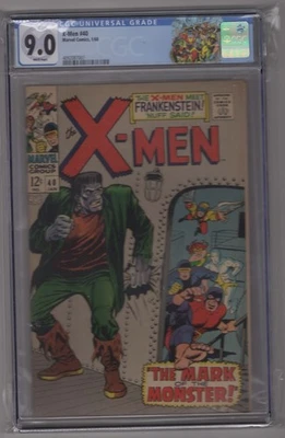 Uncanny X-Men #40 CGC 9.0 1968 WHITE pages Custom Label Beautiful book - Image 1 of 2