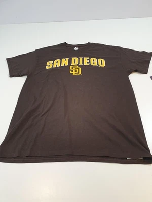 Camisa de los Padres de San Diego Para Hombres Grande Marrón MLB Béisbol Majestuosa Camiseta Gráfica Foto 1 de 4