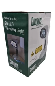Coopers of Stortford Super Brillante 20 LED Luz de Lectura Nueva EN CAJA - Imagen 1 de 8
