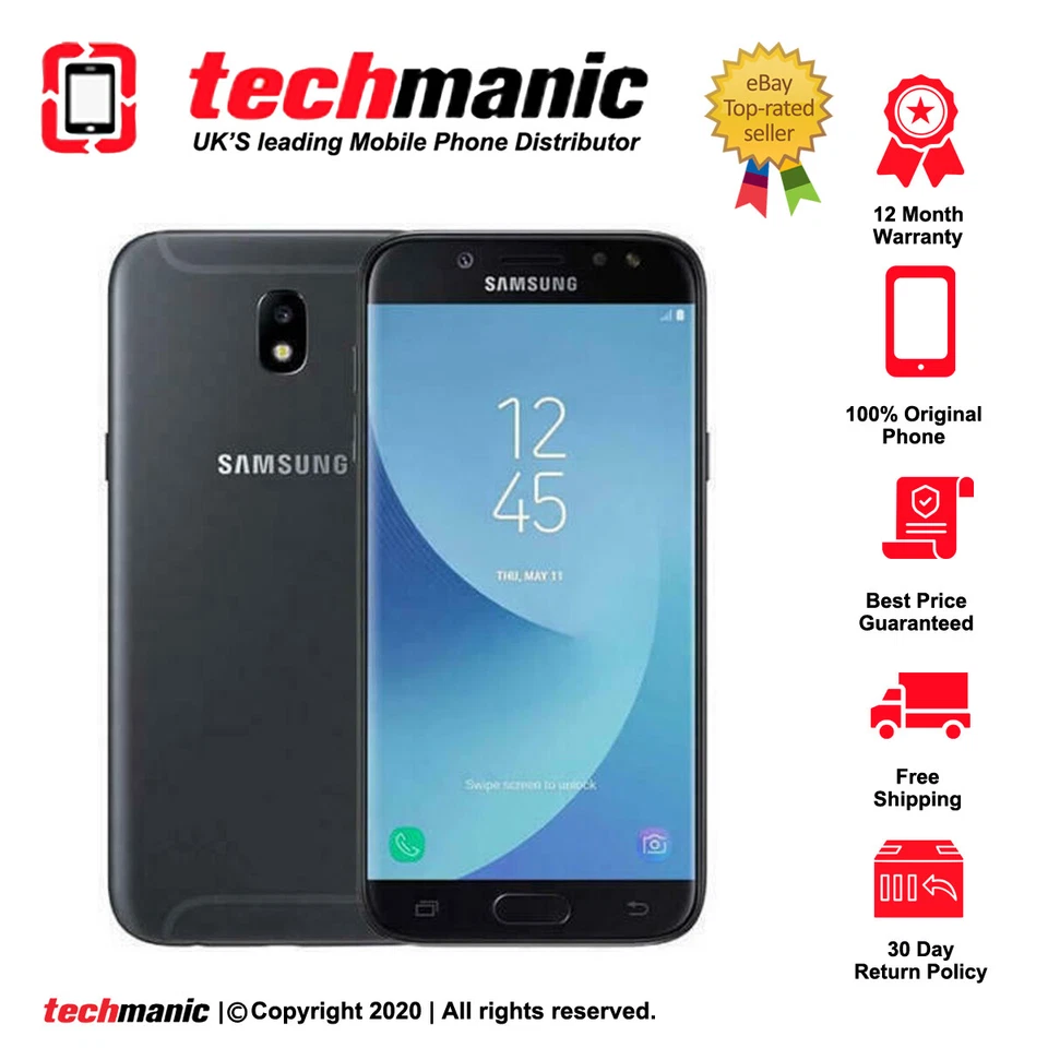 Smartphone Samsung Galaxy J5 SM-J530FD (Doble Sim) 16GB - Negro (Desbloqueado) - Nuevo Foto 1 de 1