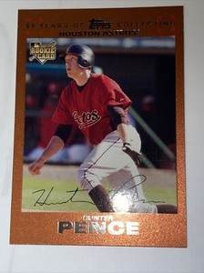Hunter Pence Copper Rookie 2007 Topps Update card UH160 Houston Astros RC /56