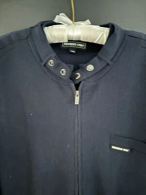 MEMBERS ONLY Blue Cargo Zip Up Sweater Sz Xxl - Image 1 of 4
