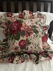 RALPH LAUREN CONSTANCE POST ROAD SQUARE RUFFLED THROW  PILLOW FEATHER INSERT
