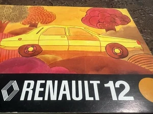RENAULT 12 Manual De Uso Y Mantenimiento Vintage ORIGINAL 1973 - Imagen 1 de 11