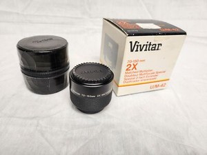 Vivitar U/M-42 70-150mm 2X Matched Multiplier Teleconverter Mint in Box M42