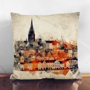 Plump Cushion City of Cork Geometric No.2 Soft Scatter Throw Pillow Cover Filled - Picture 1 of 3
