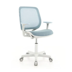 Height-Adjustable Kids Desk Chair Swivel Mesh Children Computer Chair w/Wheels - Picture 1 of 11