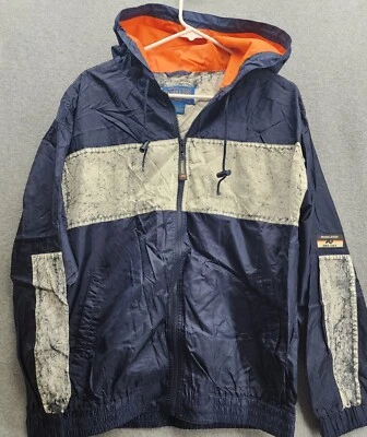 Chaqueta cortavientos Pendleton vintage con capucha talla mediana cremallera completa envejecida Foto 1 de 4