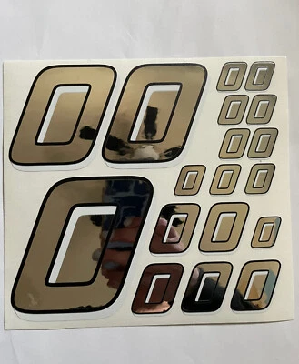 Descuento Cromo Plata con Blanco y Negro #0 R/C Caja L Foto 1 de 4