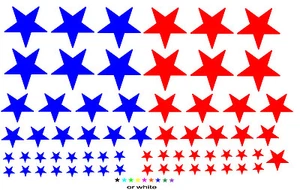  Fahrrad STERNE Kit Aufkleber Sticker Moutain Tri Cycle BMX Custom Rahmen Helm - Bild 1 von 1