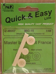 1/48 CMK MiG-15 "Fagot" Wheels for Tamiya, Trumpeter, Monogram Resin detail set - Picture 1 of 1