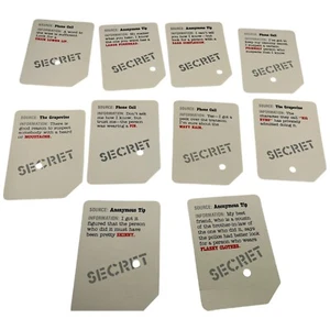 1987 Mattel Lie Detector Secret Information Cards Replacement - Picture 1 of 2