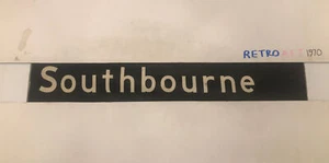 SOUTHBOURNE - Dorset Vintage Bus Destination Blind Feb 1978 30” Gift - Picture 1 of 9