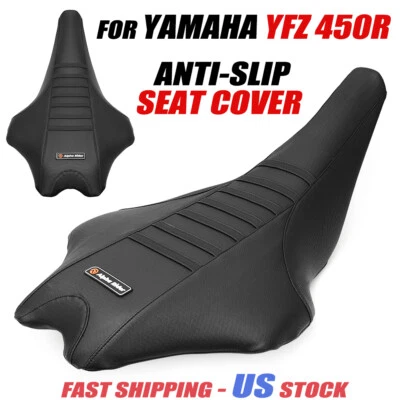 Cubierta de asiento para Yamaha YFZ450R 2009-2020 PINZA ACANALADA NEGRA YFZ 450R 450REL SE Foto 1 de 4