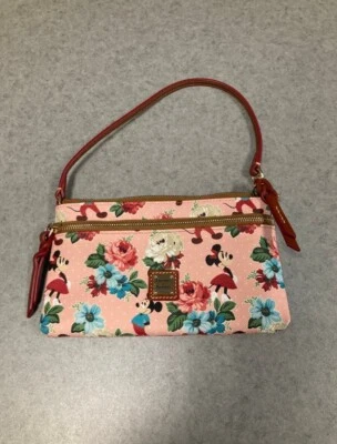 Muñequera/bolsillo pequeño floral Disney Parks x Dooney & Bourke Minnie & Mickey Foto 1 de 4