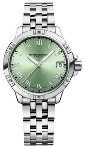 Raymond Weil Tango Stainless Steel Green Dial Quartz Womens Watch 5960-ST-00520 - Picture 1 of 3