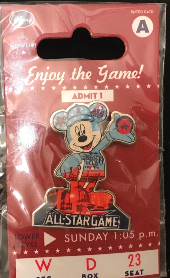 2010 ALL STAR GAME DISNEY MICKEY MOUSE STATUE PIN - Image 1 of 1