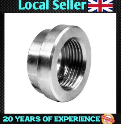 GEARZAAR Universal 304 Stainless Steel Exhaust Lambda O2 Nox Sensor Boss Nut M22 X 1.5mm