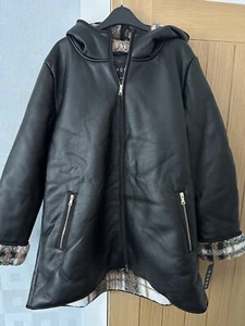 nuage coat Faux Leather Teddy lined Jacket size XL - Picture 1 of 5