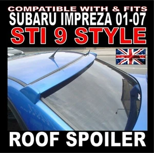 Alerón techo trasero para ventana ""Se adapta"" a Subaru Impreza 2001-2007 WRX STI Storm Aero - Imagen 1 de 16