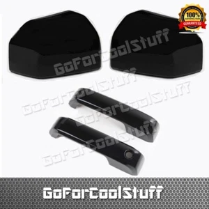ESPEJO DE COLOR NEGRO PARA 15 16 17 18 19 20 FORD F150 + CUBIERTA MANIJA DE 2 PUERTAS SIN INTELIGENTE - Imagen 1 de 1