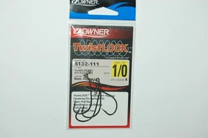 owner twistlock bass hook 5132-111 sz 1/0 centering pin spring xxx shank - Picture 1 of 3