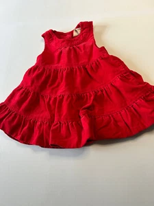 Vestido tipo jersey de pana rojo para bebé niña Oshkosh talla 6M - Imagen 1 de 5