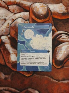 Magic the Gathering Narcomoeba #1 Hand Painted Unique Custom MTG Alter - Picture 1 of 1