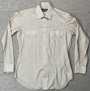 Levi Strauss & Co. Big E Vtg Men's Snap Button Up Sawtooth Pearl Shirt Size M - Picture 1 of 13