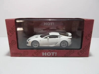 1:43 Ebbro Hot Lexus LFA White Model Car 1LR-GUE Diecast Model CHN - Image 1 of 4