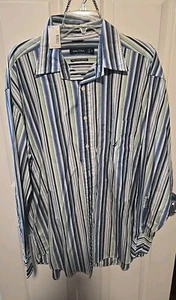 Nautica 80s Two Ply Cotton Shirt Mens XL Button Down Shirt New  - Picture 1 of 8