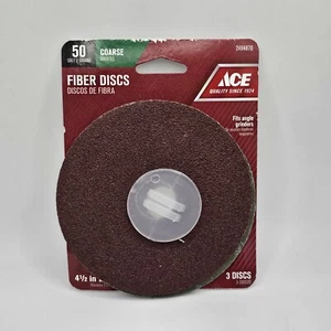 Fiber Discs 50 Grit Coarse 4.5" Diameter 3 Discs. #2494870 Use W/ Angle Grinder - Picture 1 of 2