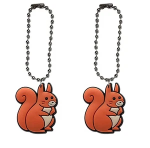 Squirrel Nuts Tumbler Chain Cup Mug Bottle Drink Coffee Tea Unique Set of 2 - Picture 1 of 6