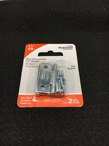  National N146-043 nicht abnehmbare Stiftscharniere 1 1/2" oder 3,8 cm 2er Set - Bild 1 von 3