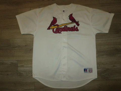 Albert Pujols LA Anaheim Angels MLB Russell Athletic Rookie Jersey Mens 2XL 2X Cover