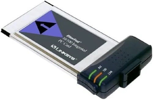 Linksys EtherFast 10/100 Ethernet LAN PCMCIA PC Card with Integrated Jack PCM100 - Image 1 of 1