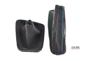 Gaiters BMW E46 M3 Alcantara boots gear stick shift boot + handbrake boot SUEDE - Picture 1 of 8