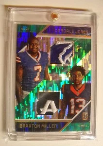 Cardale Jones & Braxton Miller 2016 Unparalleled Green Rookie Dual Patch #4/5 - Bild 1 von 3