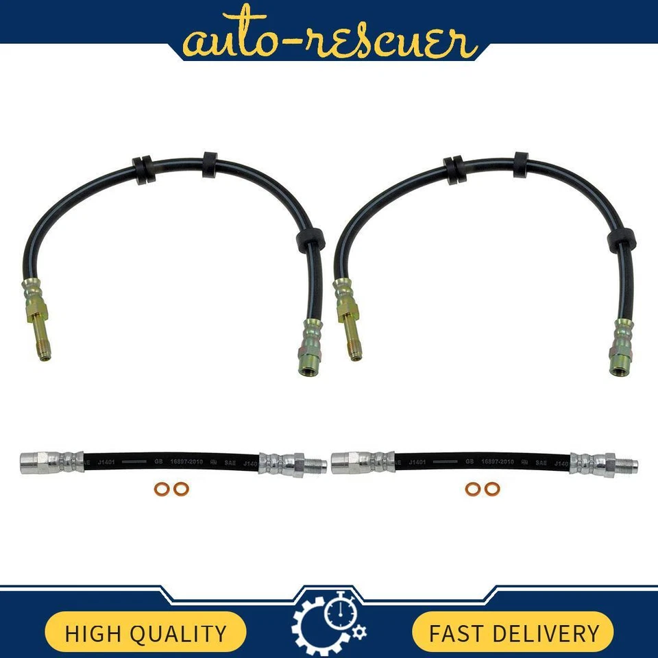 4x Manguera de freno delantera trasera Dorman para Volkswagen Golf 1993-1998 Foto 1 de 4