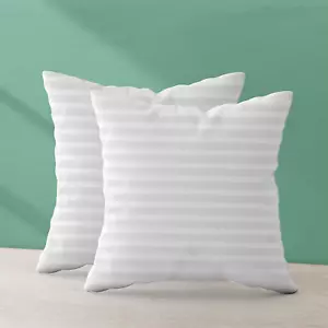 Trendy Home 24X24 Throw Pillow Insert (Set of 2, White) Bed and Couch Pillows St - Picture 1 of 12