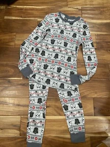 Star Wars Grey Darth Vader Storm Trooper 2 Piece Pajama Set Boy Size Small - Picture 1 of 9