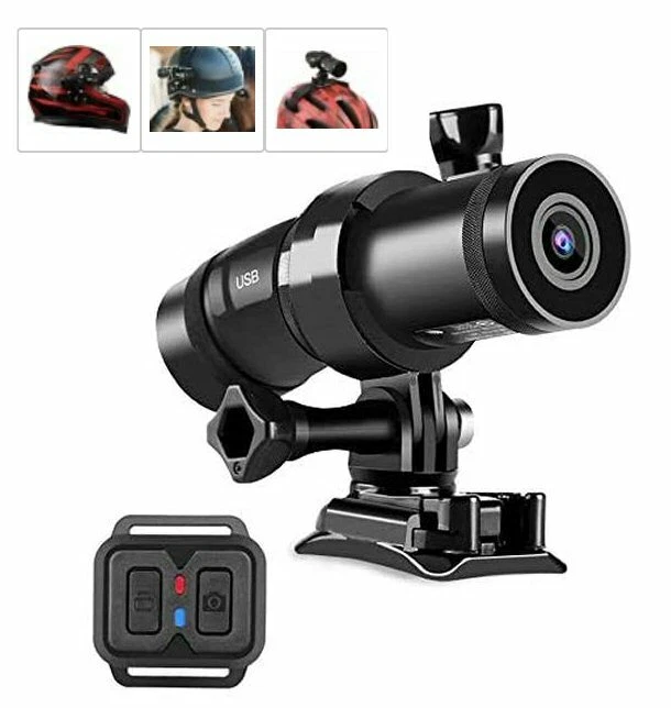 Techalogic Helmet Camera DC1 Advanced DUAL Lens Front and Rear Record - Image 1 of 4