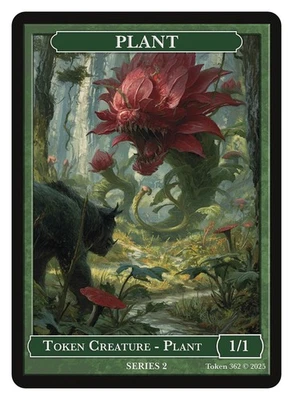 Plant Token Givememana Tokens Series 2  Magic the Gathering MTG - Image 1 of 2