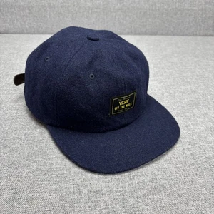 Vans Berretto Uomo 6 Pannelli Tesa Piatta Pile Cappello da Skate Navy - Foto 1 di 6
