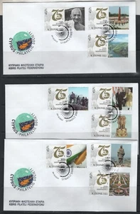 CYPRUS 2022 INDIA 75 YEARS OF INDEPENDENCE PERSONAL SET STAMPS UNOFFICIAL FDC - Picture 1 of 2