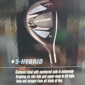 NEW Callaway Edge 5H Hybrid Regular Flex Original Grip RH with HEADCOVER - Picture 1 of 4
